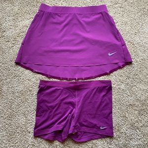 Nike Dri Fit Skort 13” with Underneath Shorts - Purple - Hot Hot Hot